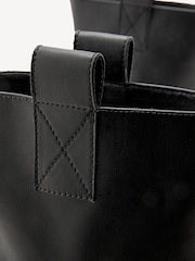 GANNI Black Biker Tubular Mid Shaft Boots - Image 6 of 6