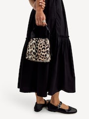 GANNI Brown Leopard Print Tech Pouch - Image 3 of 8