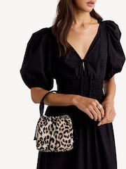 GANNI Brown Leopard Print Tech Pouch - Image 4 of 8