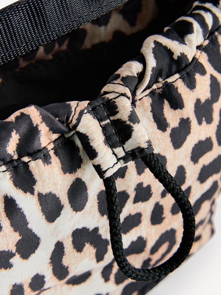 GANNI Brown Leopard Print Tech Pouch - Image 8 of 8