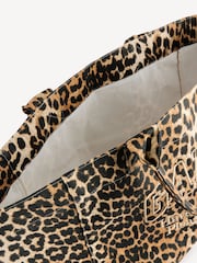 GANNI Leopard XXL Shopper Tote Bag - Image 6 of 8