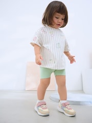 White Stripe Embroidered Fruits Short Sleeve T-Shirt (3mths-7yrs) - Image 3 of 8