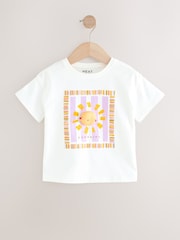 Ecru Padded Sun Character Short Sleeve T-Shirt (3mths-7yrs) - Image 5 of 8