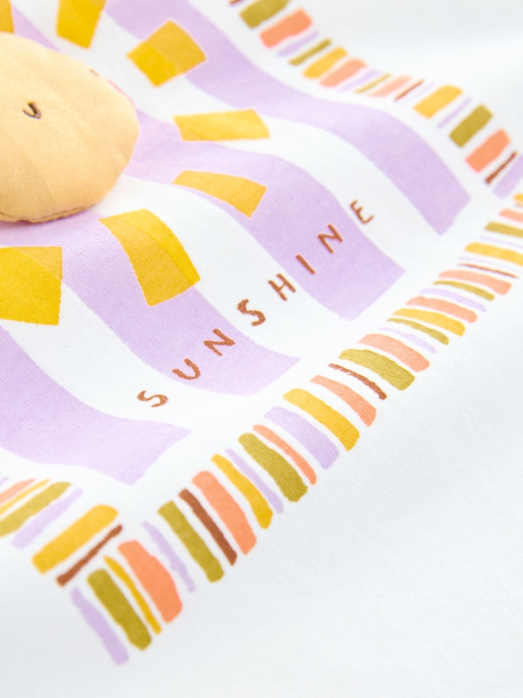 Ecru Padded Sun Character Short Sleeve T-Shirt (3mths-7yrs) - Image 7 of 8