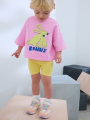 Pink Bunny Short Sleeve T-Shirt (3mths-7yrs) - Image 1 of 7