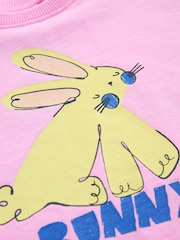 Pink Bunny Short Sleeve T-Shirt (3mths-7yrs) - Image 6 of 7