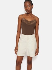 Jigsaw Brown Modal Lace Vest - Image 4 of 6