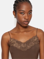 Jigsaw Brown Modal Lace Vest - Image 5 of 6