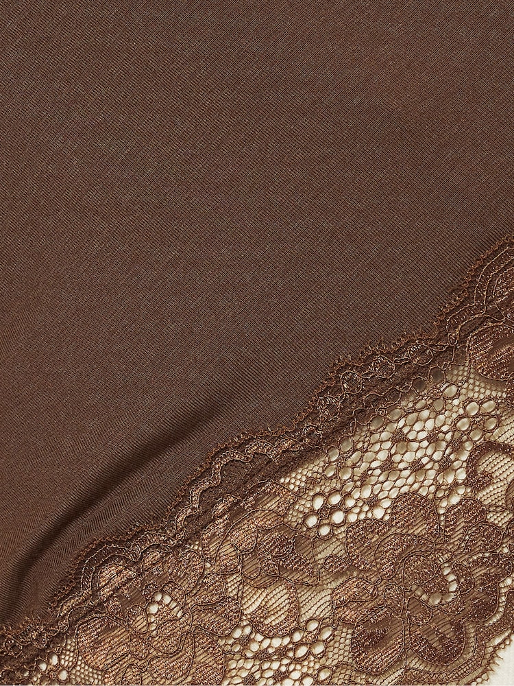 Jigsaw Brown Modal Lace Vest - Image 6 of 6