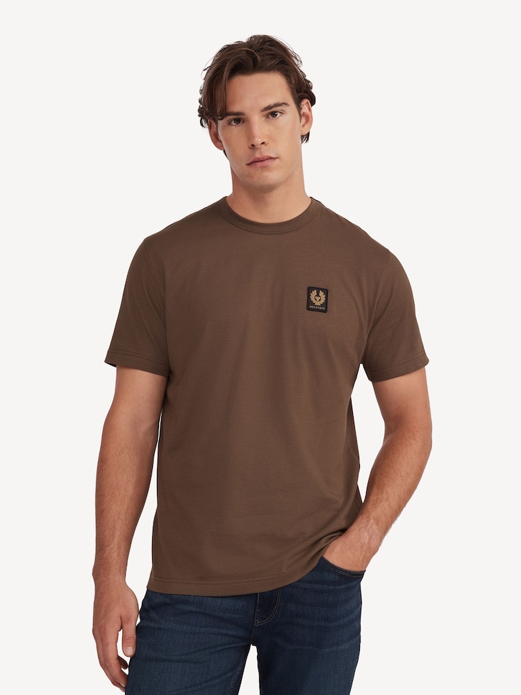 Belstaff Brown Logo T-Shirt - Image 1 of 5