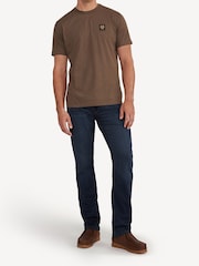 Belstaff Brown Logo T-Shirt - Image 3 of 5