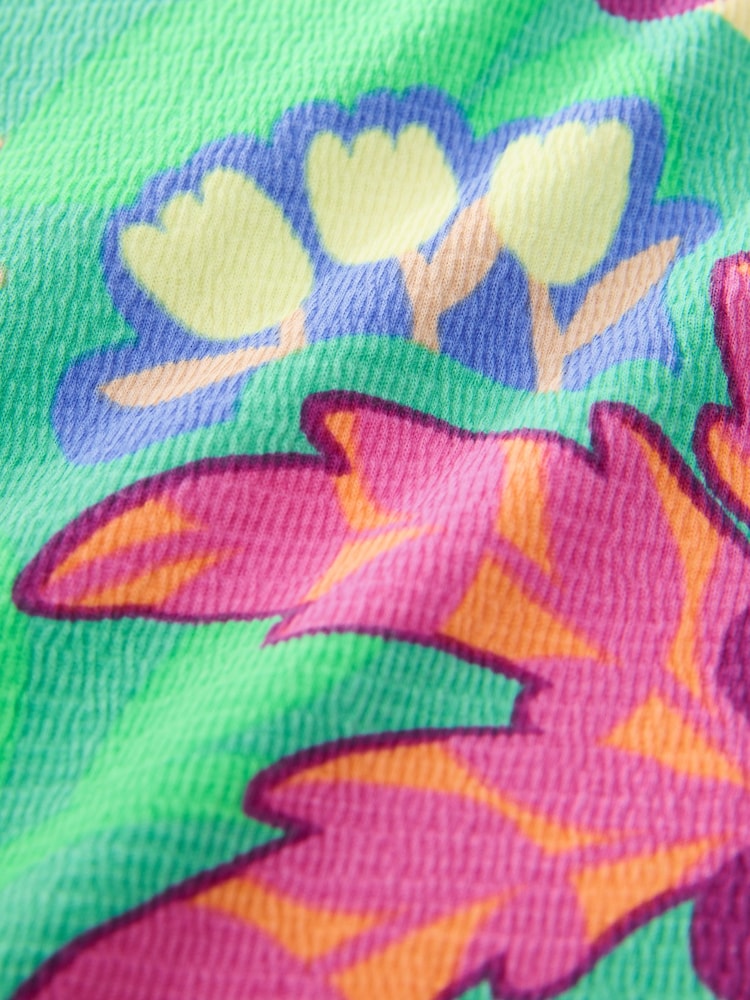 Green Tropical Print Textured Barrel Leg Trousers (3mths-7yrs) - Image 7 of 7 Green Tropical Print Textured Barrel Leg Trousers (3mths-7yrs) - Image 7 of 7