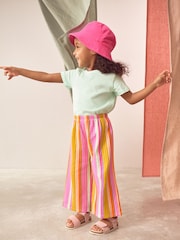 Rainbow Stripe Textured Wide Leg Trousers (3mths-7yrs) - Image 1 of 7