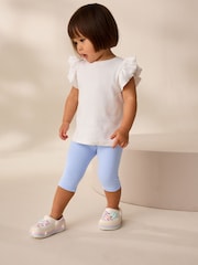 Blue Cropped Leggings (3mths-7yrs) - Image 2 of 7