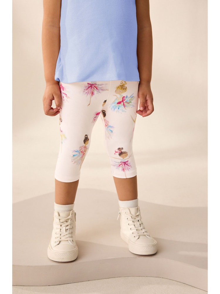 Ballerine rose - Leggings Raccourci imprimés (9mois -7ans) - Image 1 of 8
