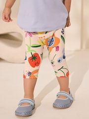 Yellow Fruit Character Printed Cropped Legging (9mths-7yrs) - Image 1 of 7