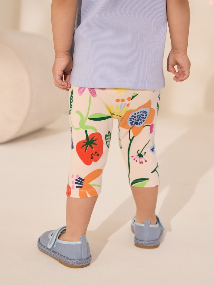 Yellow Fruit Character Printed Cropped Legging (9mths-7yrs) - Image 2 of 7