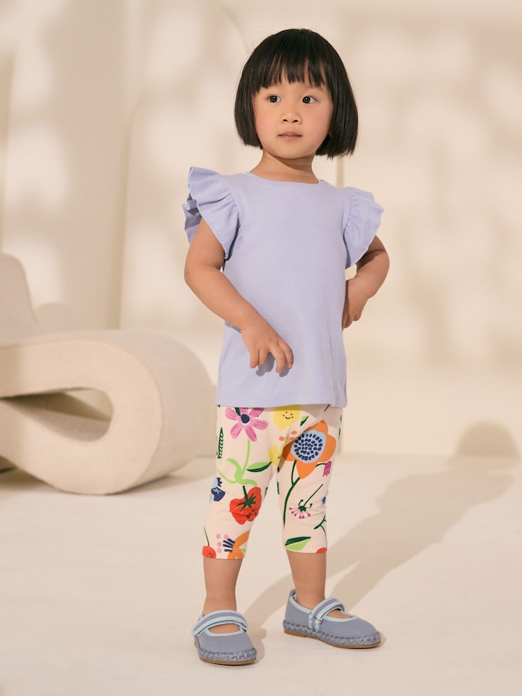 Yellow Fruit Character Printed Cropped Legging (6mths-7yrs) - Image 3 of 7