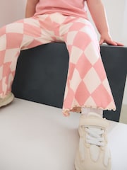 Rose Harlequin - Leggings évasés à côtes (3mths-7yrs) - Image 2 of 7