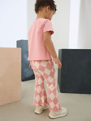Rose Harlequin - Leggings évasés à côtes (3mths-7yrs) - Image 3 of 7