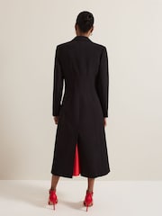 Phase Eight Black Maya Crepe Coat - Image 2 of 7
