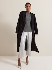 Phase Eight Black Maya Crepe Coat - Image 6 of 7