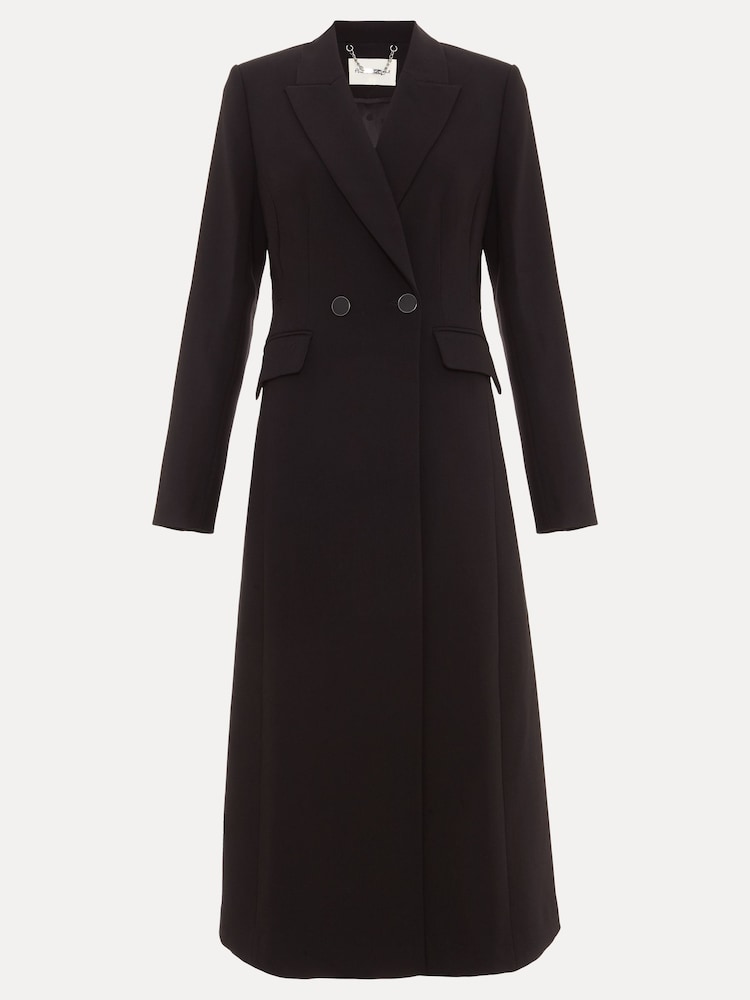 Phase Eight Black Maya Crepe Coat - Image 7 of 7