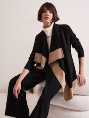 Phase Eight Black Rae Waterfall Cardigan - Image 4 of 7