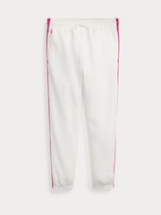 Polo Ralph Lauren gestreepte French terry joggingbroek voor meisjes - Image 1 of 2