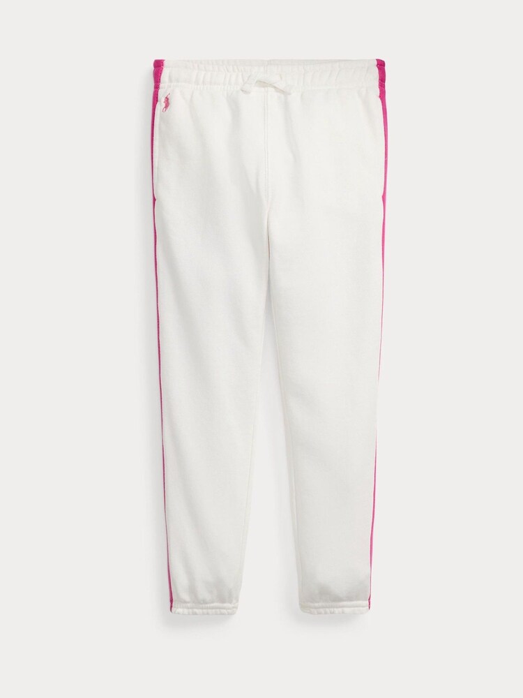 Polo Ralph Lauren gestreepte French terry joggingbroek voor meisjes - Image 1 of 2