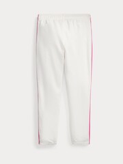 Polo Ralph Lauren gestreepte French terry joggingbroek voor meisjes - Image 2 of 2