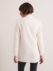 Phase Eight Cream Laci Boucle Coatigan - Image 2 of 7