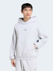 adidas Grey Kit Small Logo Hoodie - Image 1 of 6