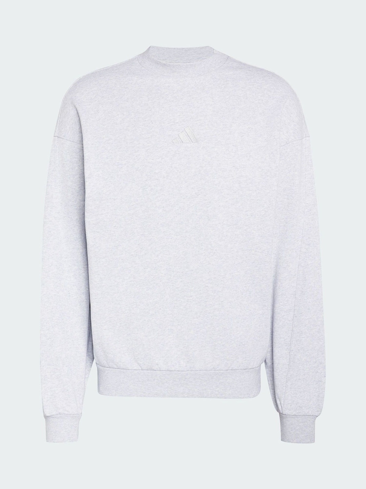 adidas Grey Kit Small Logo Sweatshirt - Image 6 of 6