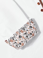 Joe Browns White 100% Cotton Classic Button Down Double Collar Shirt with Floral Trims - Image 7 of 7