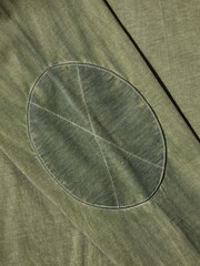 Joe Browns Green Acid Wash Contrast Trim Long Sleeve Henley Top - Image 9 of 10