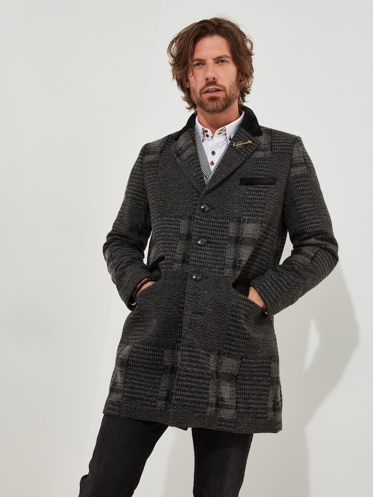 Joe Browns Black Classic Patchwork Coat - Image 1 of 11