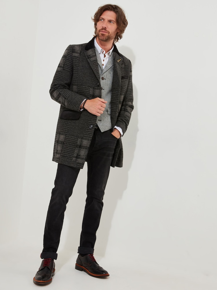 Joe Browns Black Classic Patchwork Coat - Image 2 of 11
