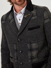 Joe Browns Black Classic Patchwork Coat - Image 6 of 11