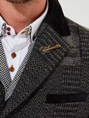 Joe Browns Black Classic Patchwork Coat - Image 7 of 11
