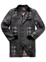 Joe Browns Black Classic Patchwork Coat - Image 8 of 11