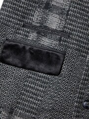 Joe Browns Black Classic Patchwork Coat - Image 9 of 11
