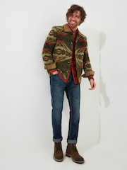 Joe Browns Green Colourful Aztec Style Co-ord Collared Jacket - Image 4 of 10