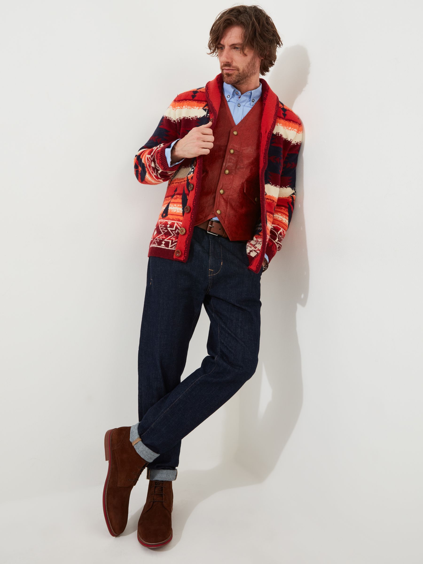 Buy Joe Browns Orange Knitted Shawl Neck Cardigan from Next USA