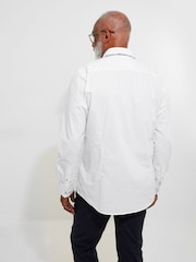 Joe Browns White 100% Cotton Smart Button Down Triple Collared Long Sleeve Shirt - Image 2 of 7