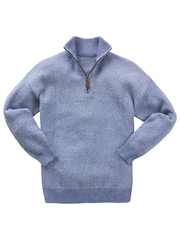 Joe Browns – eleganter Moss-Strickpullover mit Trichterkragen und kurzem Reißverschluss - Bild 5 von 6