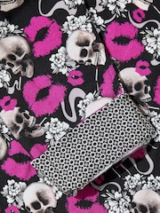 Joe Browns Black Bold Skull and Lip Print Long Sleeve Shirt - Image 8 of 8