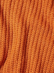 Joe Browns Orange Chunky Knit Crew Neck Fisherman Jumper - Image 6 of 6