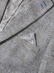 Joe Browns Grey Slim Fit Dogtooth Prince of Wales Check Single Breasted Blazer - Image 10 of 10