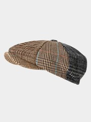 Joe Browns Grey Mixed Check Baker Boy Hat - Image 1 of 4